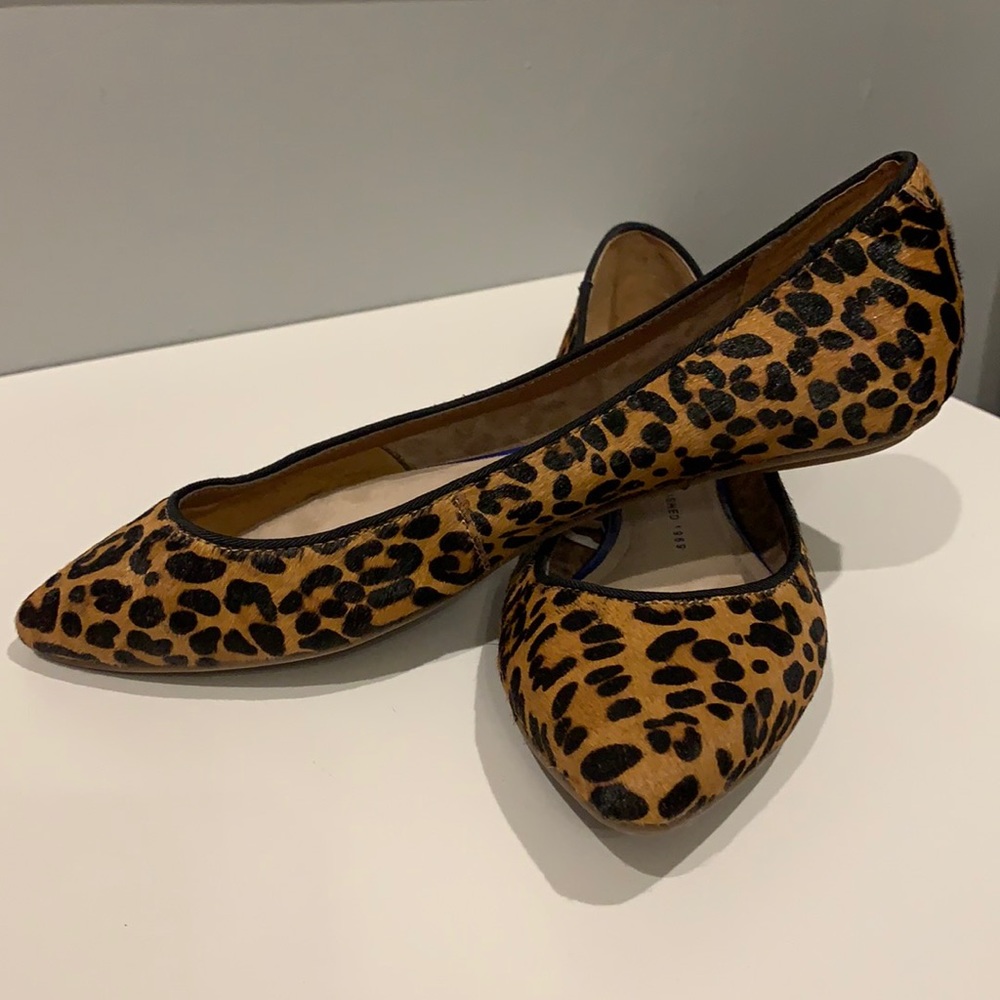 Pointy toe Leopard flats